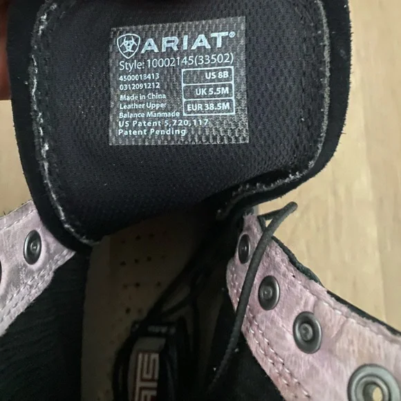 Ariat Western Performance Black Heritage Lacer II Women's Lace-Up leather Boots - Picture 9 of 9